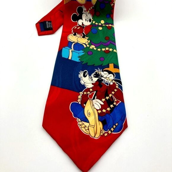 Alan Martin Italy Christmas Tie 100% Silk - Picture 1 of 6